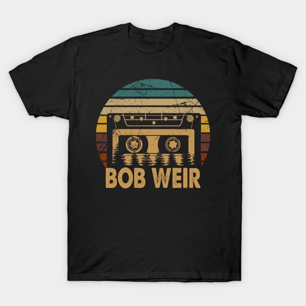 Bob Great Gift Weir For Name Retro Styles Color 70s 80s 90s T-Shirt by Skateboarding Flaming Skeleton